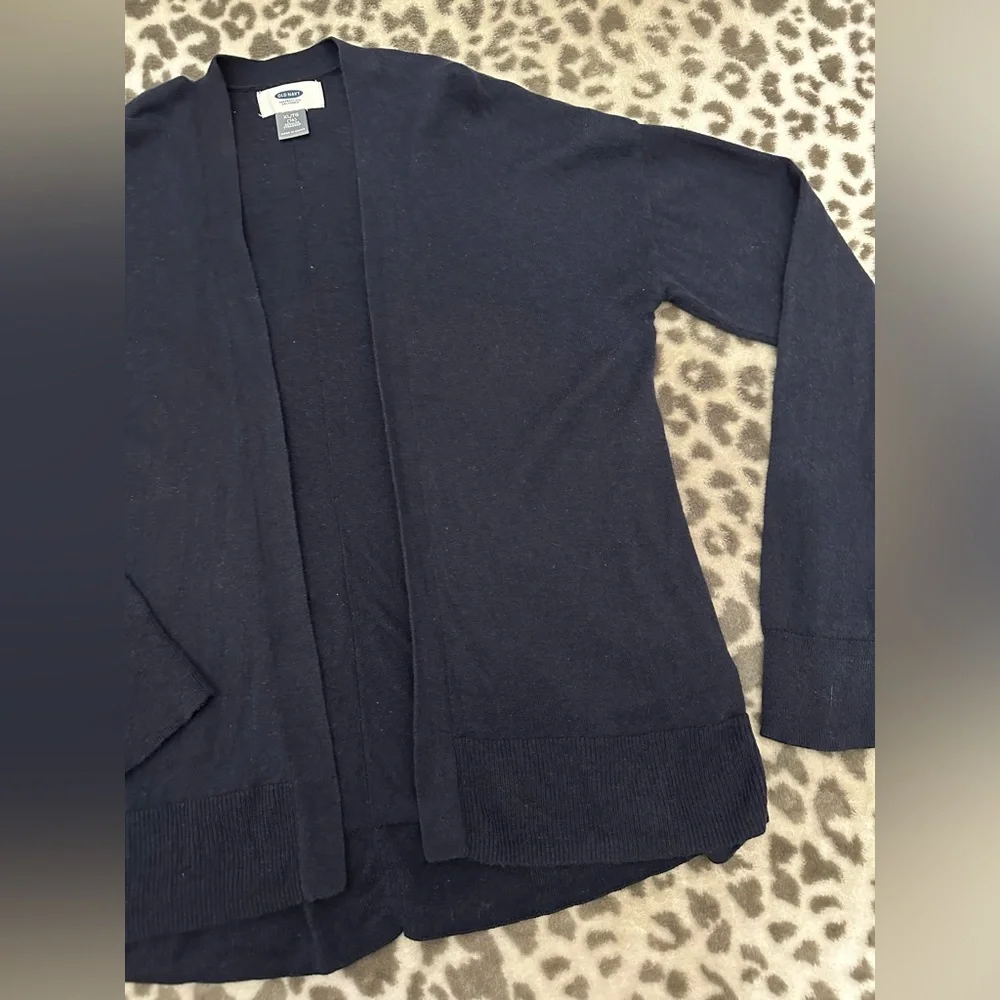 Old Navy Open Front Cardigan Sweater in Navy Blue Size XL 14 Girls